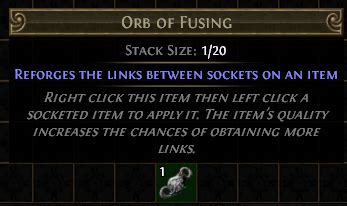 6 link craft recipe 1500 fusings.